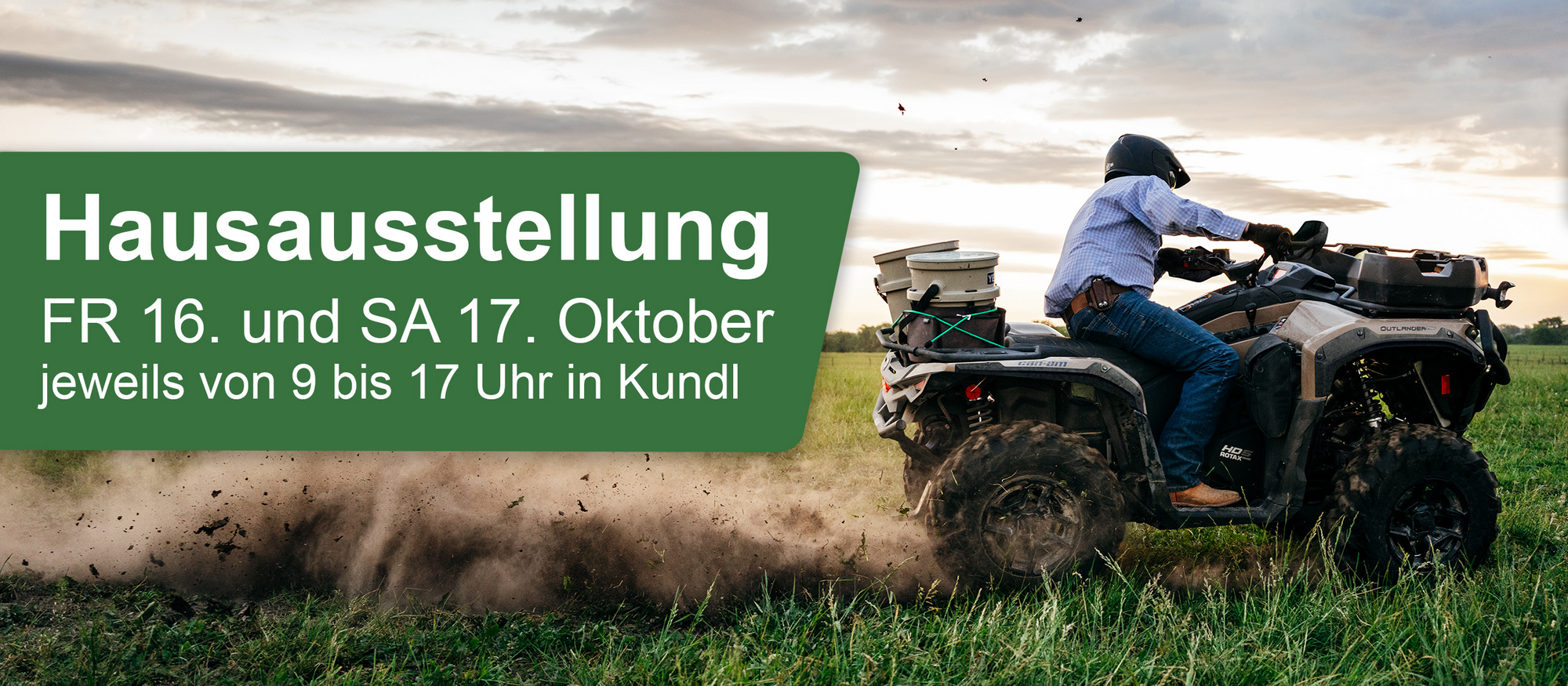 BRP ATVs und SSVs Veranstaltungshinweis Hochfilzer Hausausstellung in Kundl